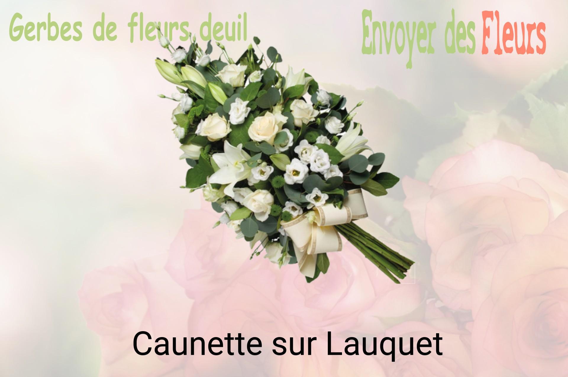 Gerbe de fleurs de deuil livrée à Caunette-sur-Lauquet